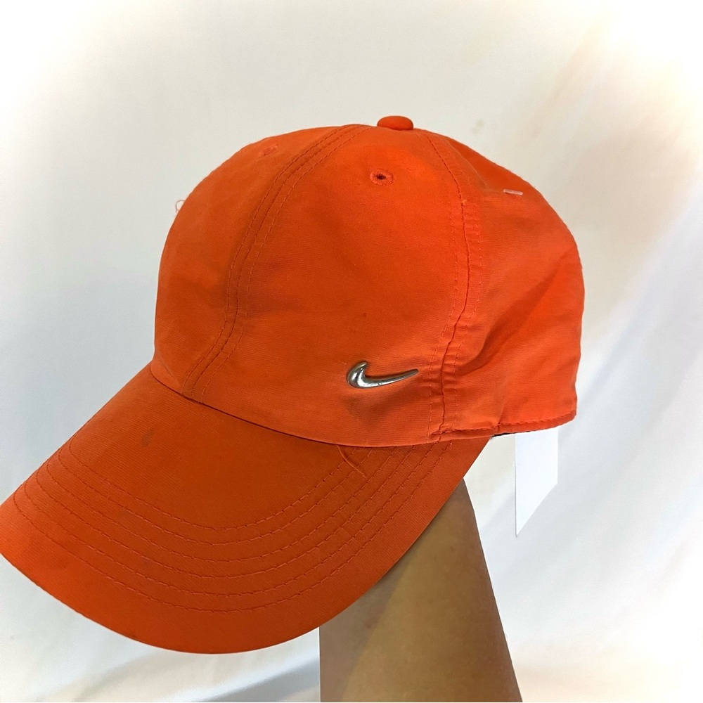 orange-red nike cap
